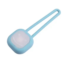 방수 반려동물 LED 산책 야간 펜던트 다채로운 실리콘 목걸이 조명 개, 1개, 04 blue-square