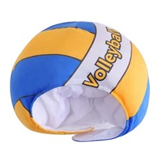 排球造型派對頭套，趣味運動風裝扮，柔軟舒適材質，派對焦點, 排球, 1個
