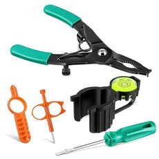 Gulfmew Sprinkler Adjustment Tool Kit Rotor Hold Up with Level Key Spray Head Pull Tools Compati, Green & Orange