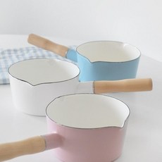 로메이키친 매시 편수 법랑냄비 밀크팬, 매시 법랑 밀크팬[블루]