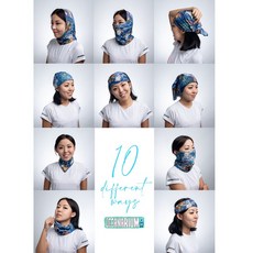 Oceanarium 海龜頭巾 10種戴法