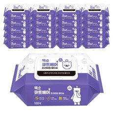 엑소 큐트베어 물티슈 캡형 100매 20팩, 20개, 100매입, 45g