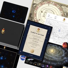 Star Registry星星命名生日情侶送男友女朋友浪漫求婚創意禮品, 國際版星星命名禮盒裝,標準星