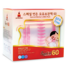 퍼펙션 스페셜 변온 모유 저장팩 250ml, 60개입, 3개