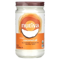 누티바 정제 코코넛 오일 650g Nutiva Refined Coconut Oil 23 Ounce, 1개, 680ml