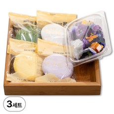 싸리재 화전만들기 세트(반죽 4봉+식용꽃) 화전놀이 키트, 410g, 3세트