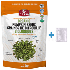 캐나다 유기농 호박씨 견과류 1.2kg+멀비비타민 1개 캐나다 직배송 Basse organic pumpkin seed, 1.2kg