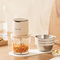 신일 강력 무선 야채 다지기 내열 유리 SUS 304 스텐 600ml, 믹스베이지