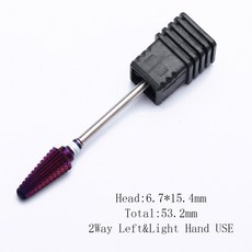 보라색 5 용 도구 드릴 IN 액세서리 테이퍼 비트 젤 ACYLICS 카바이드 밀링 제거 1 네일 매니 손톱 커터