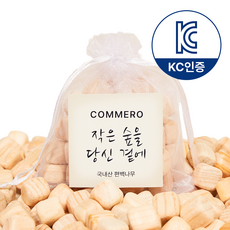 코메로 국산 편백나무 큐브 방향주머니 자연 한 줌 편백 방향제 가정용 선물용, 10개, 40g