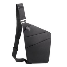 胸包 男士背包 防盜腋下包 貼身背包 單肩胸前包 女士背包, 黑色左肩