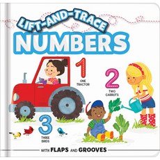 (영문도서) Lift-And-Trace: Numbers: With Flaps and Grooves Board Books, Crackboom! Books, English, 9782898023491