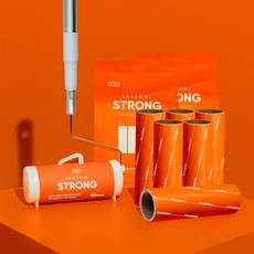 홈앤미 사선컷팅 스트롱 돌돌이 테이프클리너 3단본체+리필 7개, 1세트