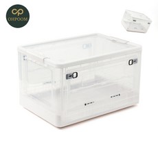 [픽앤] 플라스틱박스 바퀴리빙박스 수납정리박스 리빙박스 52L 화이트
