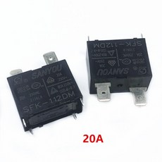 SANYOU 릴레이 SFK 112DM 에어컨 온수기 12VDC 25A 4 핀 전원 개 50 개, 05 5Pcs, 01 현재 범위 2