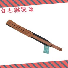 HEADWAY 吉他背帶 - 咖啡色真皮墊肩 - 民謠吉他/電吉他/貝斯適用, 1個