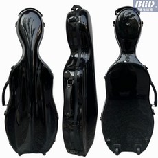 琴盒 中提琴琴盒 15/16/17寸地輪方形中提琴盒 可調節尺寸多色 中提琴玻璃鋼盒地輪 樂器配件 提琴盒, 黑色(地輪)無譜袋, 1個