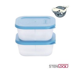 골드스마일 편리한 밀폐용기 점심도시락 반찬용기 두칸