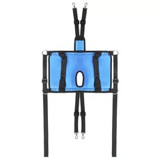 대형견 가방 슬링백 이동 반려견 파랑 스트랩 블루 M, 블랙