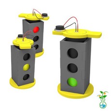 과학실험키트-LED 3색 회전 신호등 만들기-1인용, 본상품선택