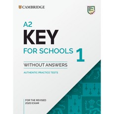 華泰書本熊 劍橋英檢官方全真考題本 A2 Key for Schools (KET) 1 9781108676595 9781108718325, 無附解答版