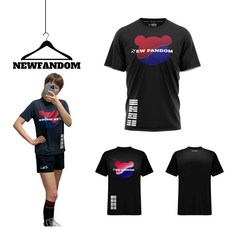 Newfandom 太極熊(BK)羽球上衣T恤 乒乓球服 羽球服