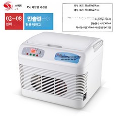 화물차 냉온장고 24V 트럭 냉장고 차량용 12v 아이스박스, J. 15L 이중핵약품형(12V24V220V), 15L