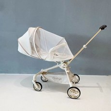 유모차커버 5in1미세먼지 해충 모기장 유모차 차단 올인원 덮개 커버 방풍 레인, 1개, 샴페인