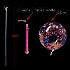 탱탱볼 롤링볼 실리콘볼 빅볼 고무공 문볼 촉감볼, 1pcs, 20inch, pink handle-B