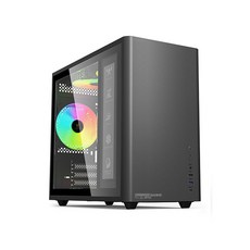 AITC 艾格 KINGSMAN eLf ARGB ITX/M-ATX 迷你電腦機殼 (黑/含ARGB風扇*3), 1套