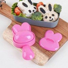 토끼 주먹밥틀 소풍 도시락 동물 모양틀 김펀치 세트, 1개, 상세페이지 참조