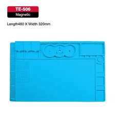 실리콘 납땜 패드 데스크 플랫폼 매트 용접 스테이션 철제 휴대폰 PC 수리용 자석 단열 무연 도구, 01 빠른  Mainland, 08 TE-506