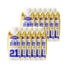 얼티브 비건프로틴 당류 ZERO 바나나 250ml x12개 -, 12개
