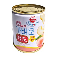 오뚜기 가벼운 백도, 1개, 280g
