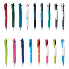 제브라 클립온멀티 4+S B4SA1/멀티펜 4색볼펜+샤프, B4SA1T-BG/퓨어그린