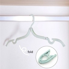 접이식 행어 휴대용 여행 의류 호텔 랙 공간을 차지 않는 가정용 보관 액세서리, Blue