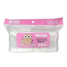 MiMi 純棉棒 螺旋 粉 600入, 1, 600