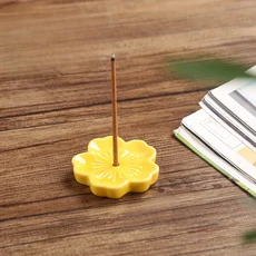 벚꽃 향 버너 홈 세라믹 장식 스틱 홀더 아로마 테라피 사무실 찻집, 03 11, 1개