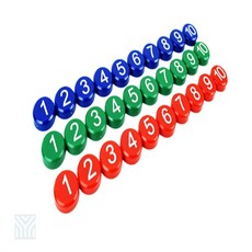 유미물산 숫자 자석 1-10 자석숫자, 빨강