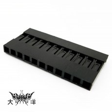 2.54mm 杜邦座 單排 11P-40P 杜邦端子 1320A, 1個, 12P