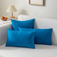 [생활방수] 커버무드 소프트 소파 쿠션 + 솜 포함, 오션 블루