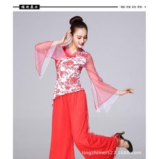 빅사이즈 트로트 고고장구 품바옷 반짝이 의상 스팽글 무대 자켓 공연 옷 축제 파티 행사, 중, 레드 세트 A, 1개