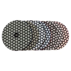 7개 세트 4인치 건식 연마 패드 샤프 플렉시블 100mm 석재 대리석 화강암 콘크리트 바닥 샌딩 디스크, 01 7 Pieces, 01 4 인치, 03 50