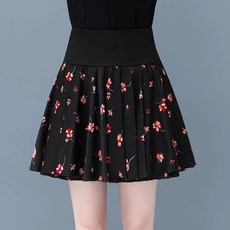 노브랜드 라인댄스복 스커트 의상 댄스치마 플리츠 하의 하이웨이스트 하프 스커트