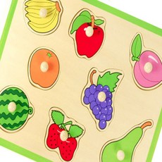 아특 아기꼭지퍼즐 과일 두돌퍼즐