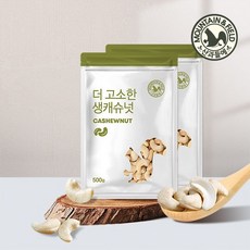 산과들에 생캐슈넛 500gx2봉 견과류, 2개