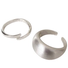 AKIPANDA 여성 볼드 슬림 반지 세트1+1