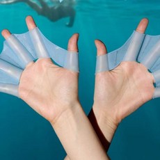 오리손 스노쿨링 물갈퀴 수영 손가락 개구리 물놀이, SIS-509 오리손(2P)_스카이_S