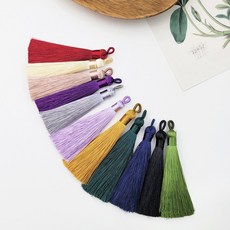 롱 전통 태슬 악세사리 수술 장식 한복 저고리 꾸미기 재료 [약80mm], 풀잎그린, 1개