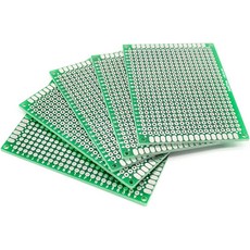하이렛고 10pcs 5x7CM FR-4 유니버설 브레드보드 양면 프로토타입 보드 두께 1.6mm